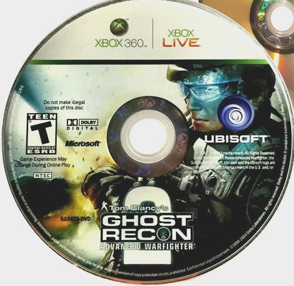 Xbox 360 Tom Clancy's Ghost Recon 2 Advanced Warfighter Video Game DISC ONLY [Used/Refurbished]