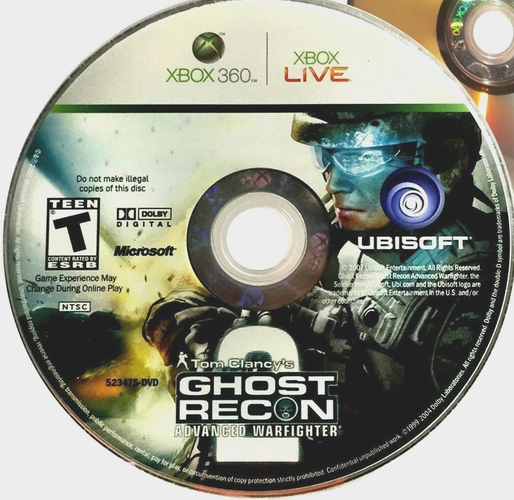 Xbox 360 Tom Clancy's Ghost Recon 2 Advanced Warfighter Video Game DISC ONLY [Used/Refurbished]