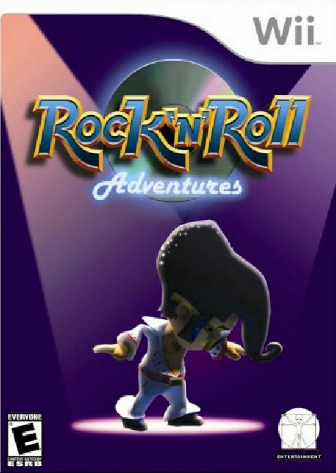 ROCK N ROLL ADVENTURES Nintendo Wii 2007 Video Game Elviz platformer music [Used/Refurbished]