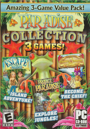 PARADISE COLLECTION 3 PC Video Games Escape from Paradise 1 & 2 puzzles tropical [Used/Refurbished]
