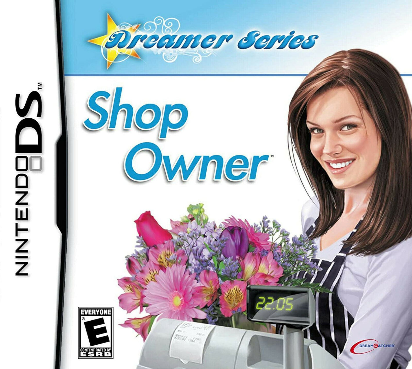 Nintendo DS DSi Dreamer: Shop Owner Video Game 3DS XL simulation florist grocer