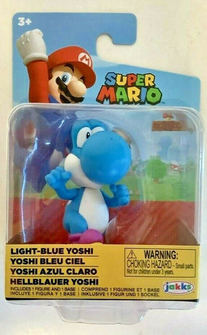 NEW Jakks Pacific 40994 World of Nintendo 2.5" Mario LIGHT BLUE YOSHI MiniFigure