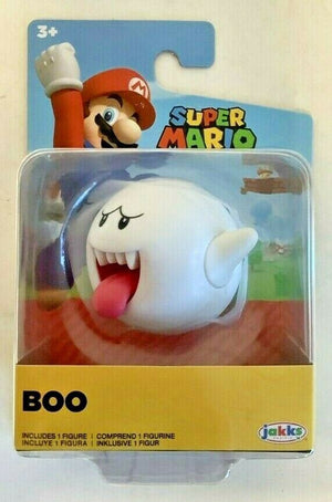 NEW Jakks Pacific 86735 World of Nintendo 2.5" Super Mario BOO Ghost Mini-Figure