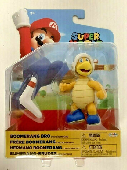 NEW Jakks 40745 World of Nintendo Mario 4" BOOMERANG BRO W/BOOMERANG Mini-Figure