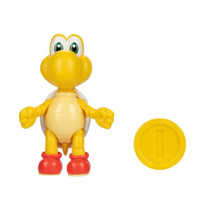 NEW Jakks 40821 World of Nintendo Mario 4" KOOPA TROOPA WITH COIN Mini-Figure
