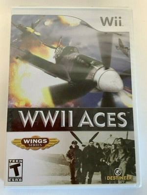 WWII Aces Nintendo Wii 2008 Video Game violent multiplayer DISC ONLY [Used/Refurbished]
