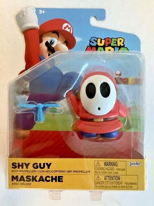 NEW Jakks Pacific 91438 World of Nintendo 4" Mario SHY GUY W/PROPELLER Figure