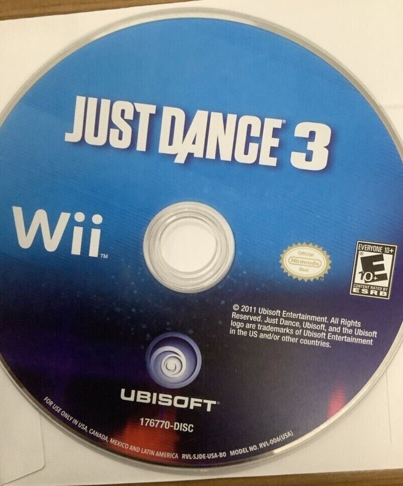 Just Dance 3 Nintendo Wii 2011 Video Game rhythm fitness exercise [Used/Refurbished]