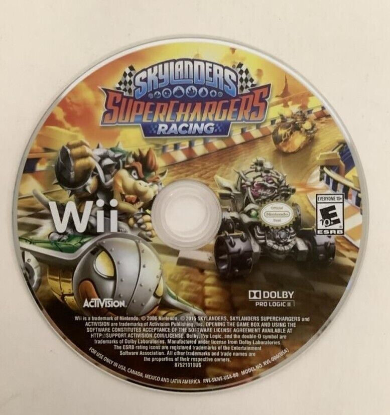 Skylanders Superchargers Racing Nintendo Wii 2015 Video Game DISC ONLY [Pre-Owned/Refurbished]