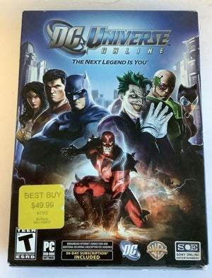 DC Universe Online PC DVD-ROM Video Game 2011 Software role playing superman [Used/Refurbished]