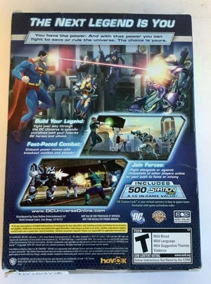DC Universe Online PC DVD-ROM Video Game 2011 Software role playing superman [Used/Refurbished]