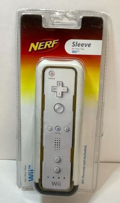 Nerf Nintendo Wii Remote Controller Protective Sleeve Cover White OEM