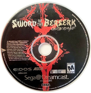 Sword of the Berserk: Guts' Rage Sega Dreamcast 2000 Video Game DISC ONLY