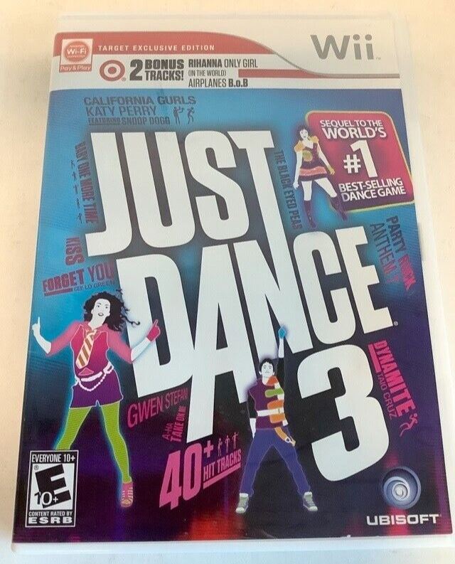 Just Dance 3 Target Exclusive Edition Nintendo Wii 2011 Video Game music fitness [Pre-Owned/Refurbished]