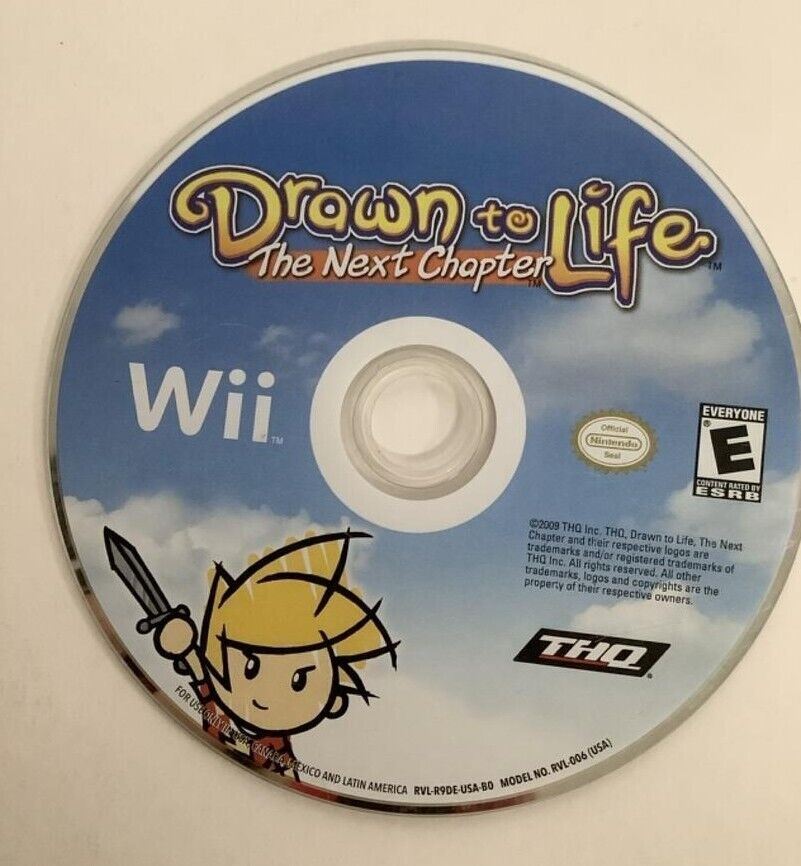 Drawn to Life: The Next Chapter Nintendo Wii 2009 Video Game DISC ONLY [Used/Refurbished]