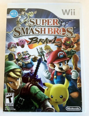 Super Smash Bros. Brawl Nintendo Wii 2008 Video Game zelda pokemon Disc Only