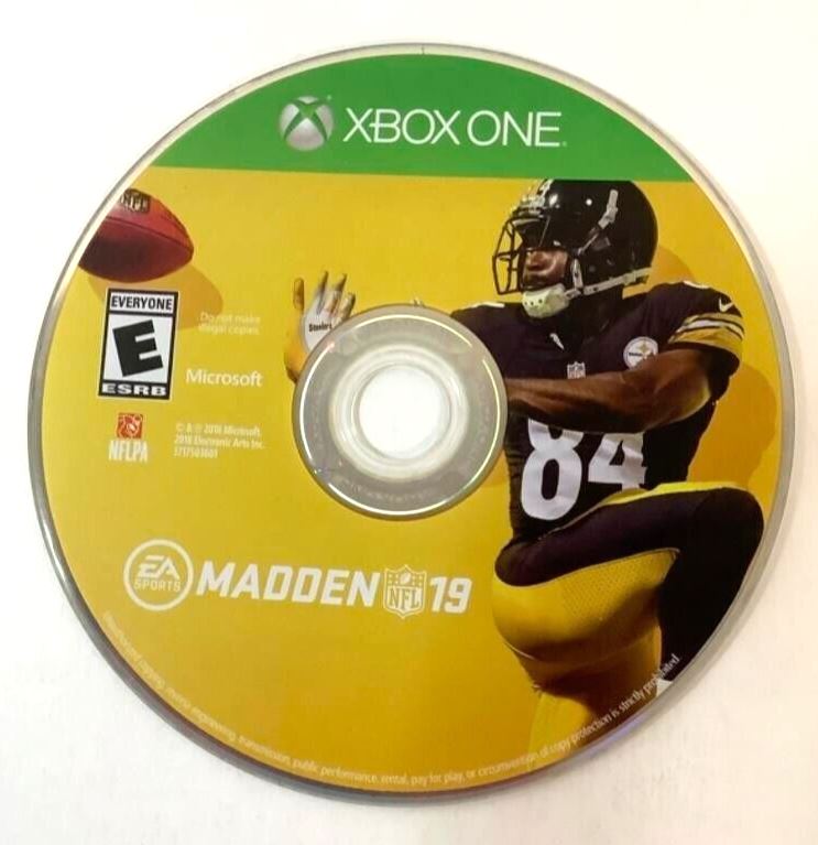 Madden NFL 19 Microsoft Xbox One Video Game football sports DISC ONLY [Used/Refurbished]