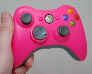 Official Microsoft XBox 360 Wireless Controller +Play & Charge Battery Kit PINK