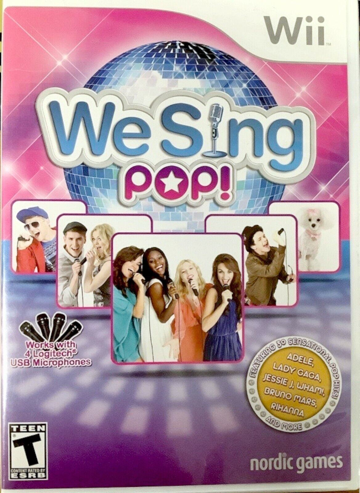 We Sing Pop Nintendo Wii Video Game karaoke music lady gaga rihanna adele [Pre-Owned/Refurbished]