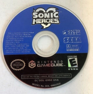 Sonic Heroes Nintendo GameCube 2004 Video Game Sega Black Label DISC ONLY [Used/Refurbished]