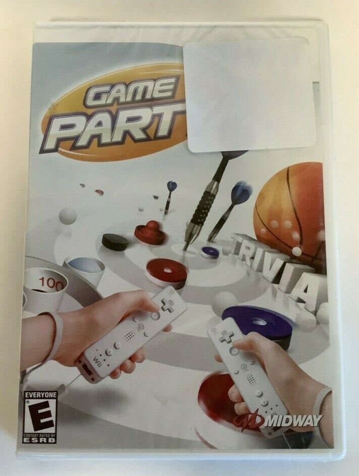 Game Party Nintendo Wii 2007 Video Game darts table hockey hoop shoot [Used/Refurbished]