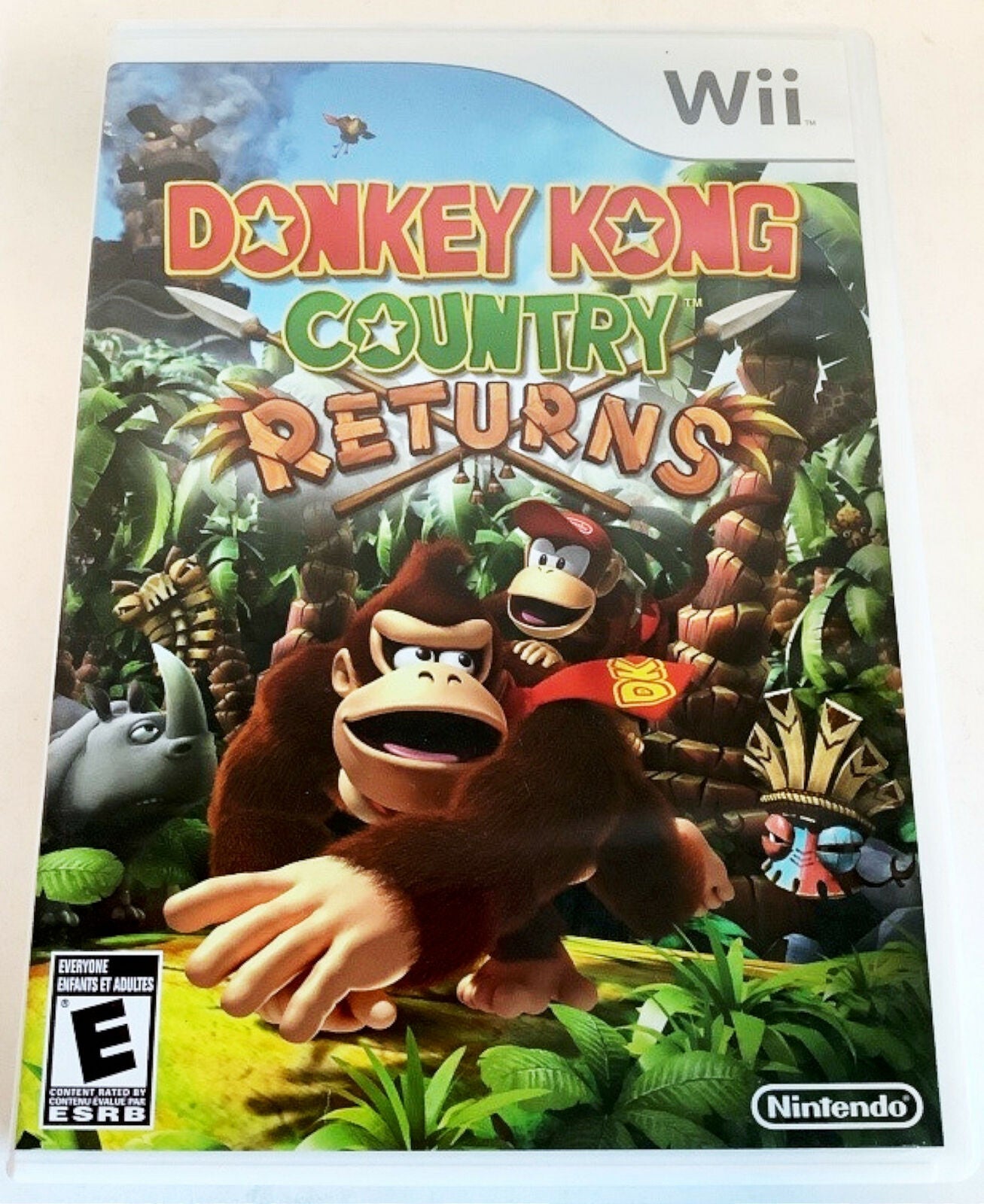 Donkey Kong Country Returns Nintendo Wii 2010 Video Game platformer tikis [Used/Refurbished]