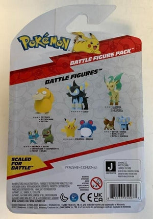 NEW Jazwares PKW2645 Pokemon 2-Inch FROAKIE & AXEW 2-Pack Battle Figures