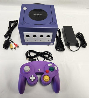 Nintendo GameCube Gaming Console DOL-001 INDIGO PURPLE Controller Bundle GCN