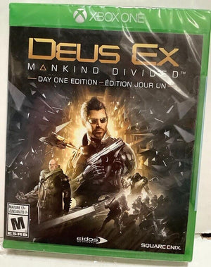 NEW Deus Ex: Mankind Divided DAY ONE EDITION Microsoft Xbox One Video Game