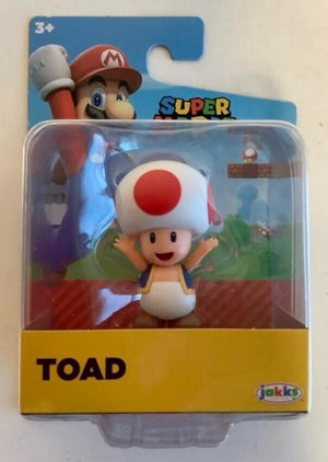 NEW Jakks 40549 World of Nintendo Super Mario 2.5-Inch TOAD Mini-Figure