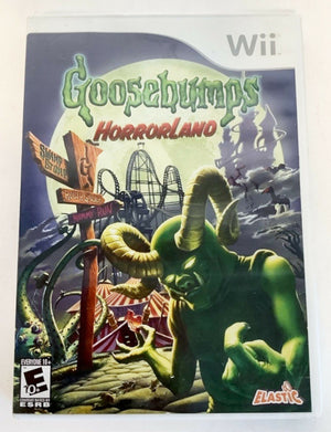 Goosebumps: HorrorLand Nintendo Wii 2008 Video Game RL Stine Horror Scholastic