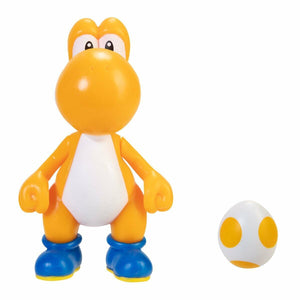 NEW Jakks 40730 World of Nintendo Mario 4-Inch ORANGE YOSHI WITH EGG Mini-Figure