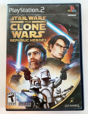 Star Wars The Clone Wars Republic Heroes PlayStation 2 PS2 Video Game Disc Only