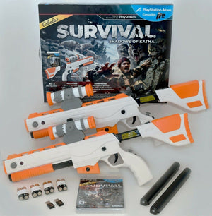 NEW PS3 Cabela's Survival Shadows of Katmai GAME + 2 GUNS Bundle top shot elite