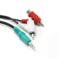 NEW Gaming Headset Splitter Cable 6'ft Male 3.5mm to RCA for Turtle Beach X3 X31