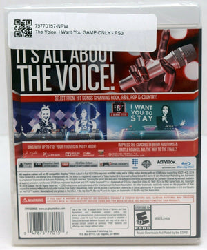 NEW SEALED PS3 The Voice: I Want You Party Video Game Concert Star singing sing