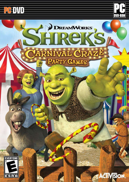 NEW Shrek's Carnival Craze Party Games PC Game SEALED