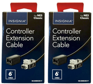 NEW 2-Pack Insignia NS-GNESCEC17 Controller Extension Cable NES Classic