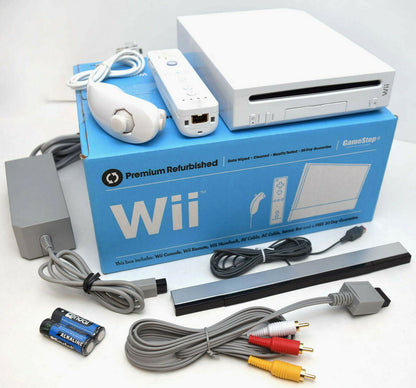 Nintendo Wii WHITE Video Game Console System Bundle Online RVL-001 GameCube Port
