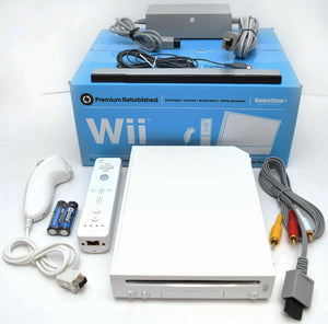 Nintendo Wii WHITE Video Game Console System Bundle Online RVL-001 GameCube Port