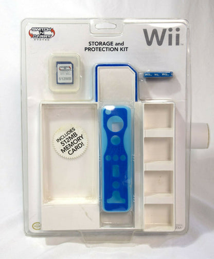 NEW Switch-n-Carry Nintendo Wii Storage and Protection Kit w/ 512MB Memory Card