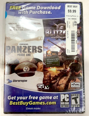 NEW Panzers Phase One & Blitzkrieg 2-Pack Video Game Blitzkrieg Panzers Phase