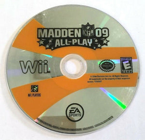 Nintendo Wii/Wii U Madden NFL 09 ALL-PLAY Video Game Pro Football Players 2009 [Used/Refurbished]