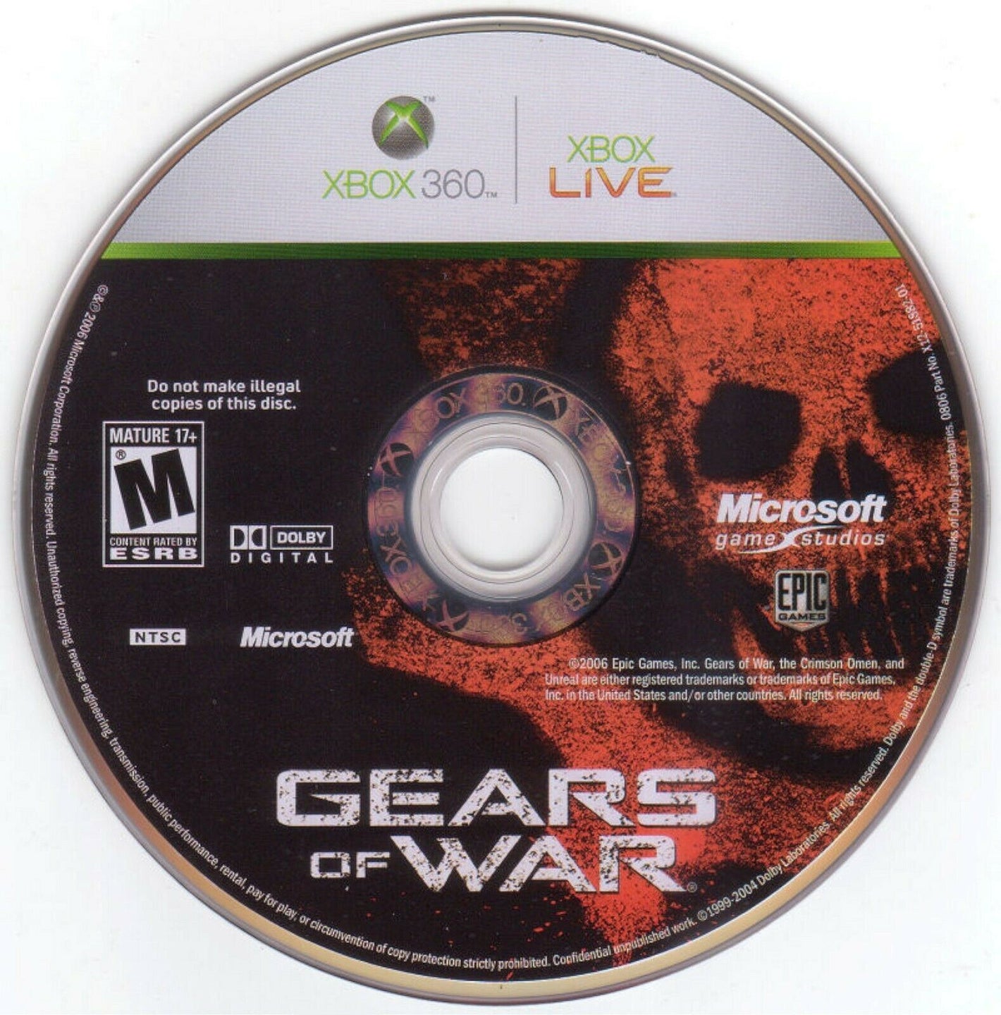 Xbox 360 Gears of War Video Game DISC ONLY Multiplayer Online Shooter Warfare [Used/Refurbished]