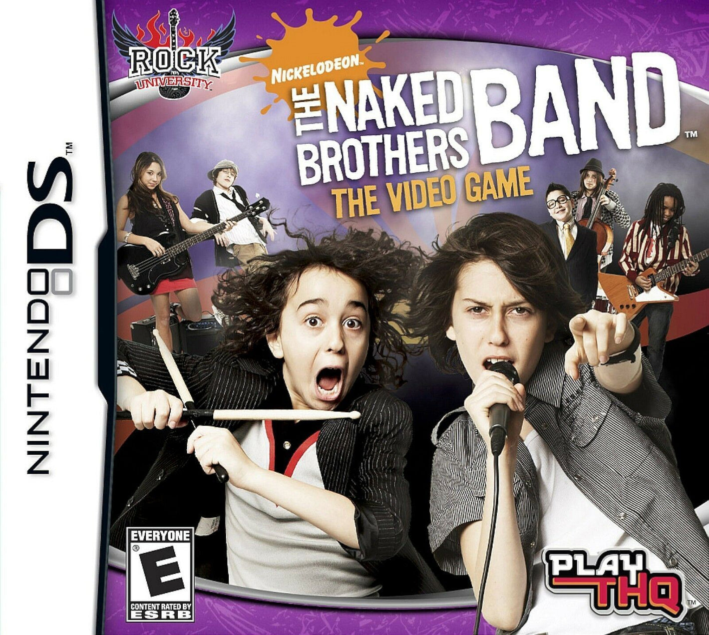 Nintendo DS DSi The Naked Brothers Band Video Game 3DS XL nickelodeon movie [Used/Refurbished]