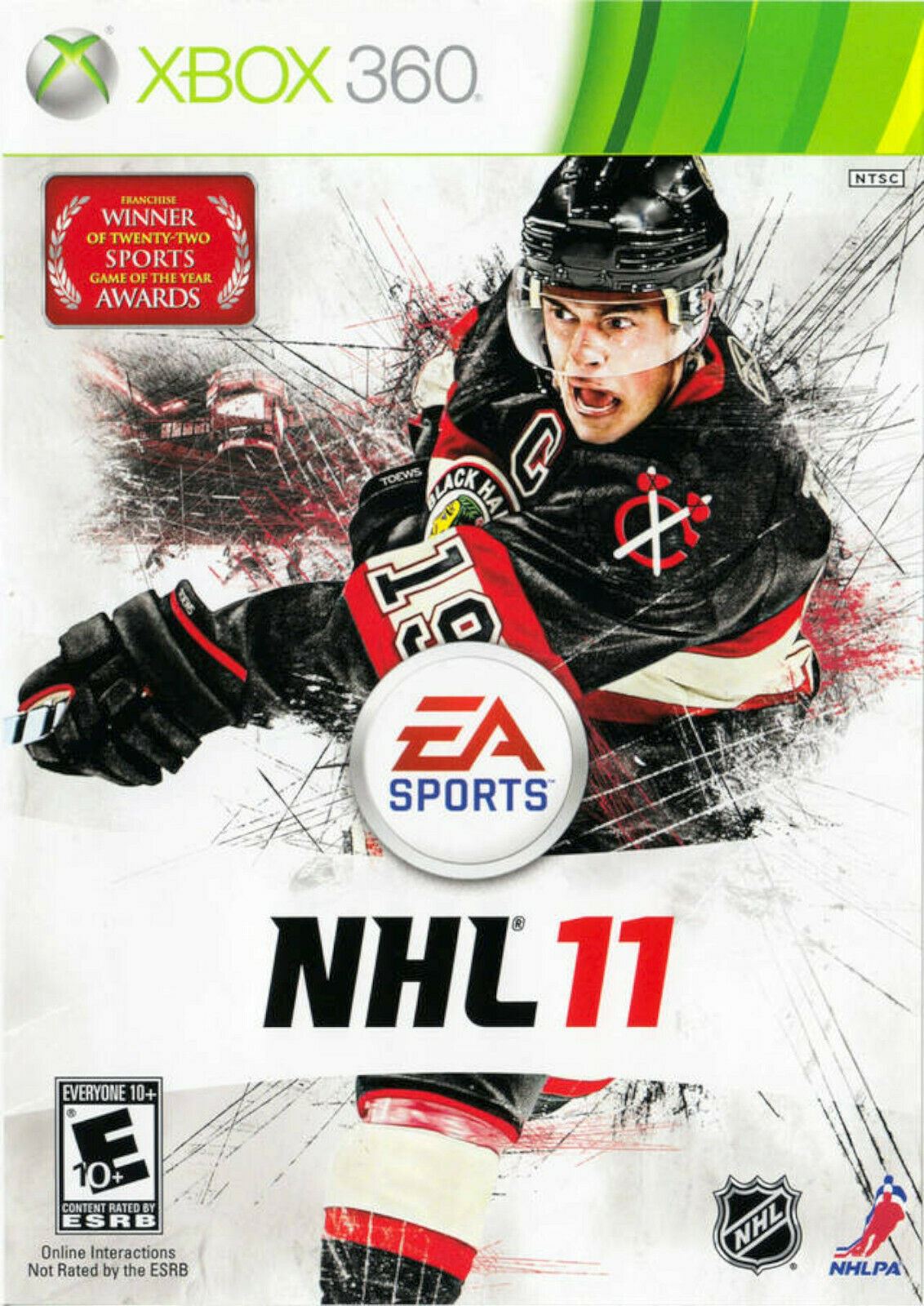 NHL 11 Microsoft Xbox 360 Video Game 2010 Hockey EA Sports slapshot dekes fights [Used/Refurbished]