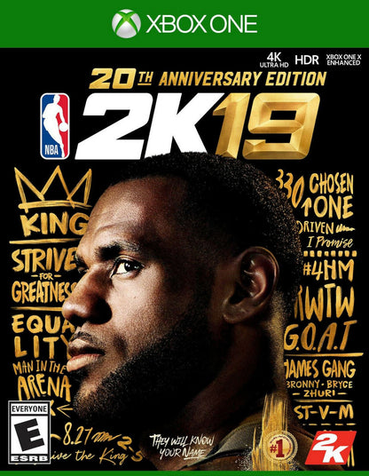 NEW NBA 2K19 20th Anniversary Special Edition Xbox One Video Game KOBE LeBron
