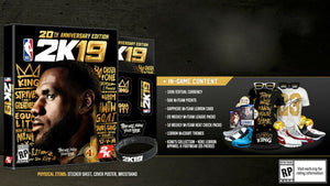 NEW NBA 2K19 20th Anniversary Special Edition Xbox One Video Game KOBE LeBron