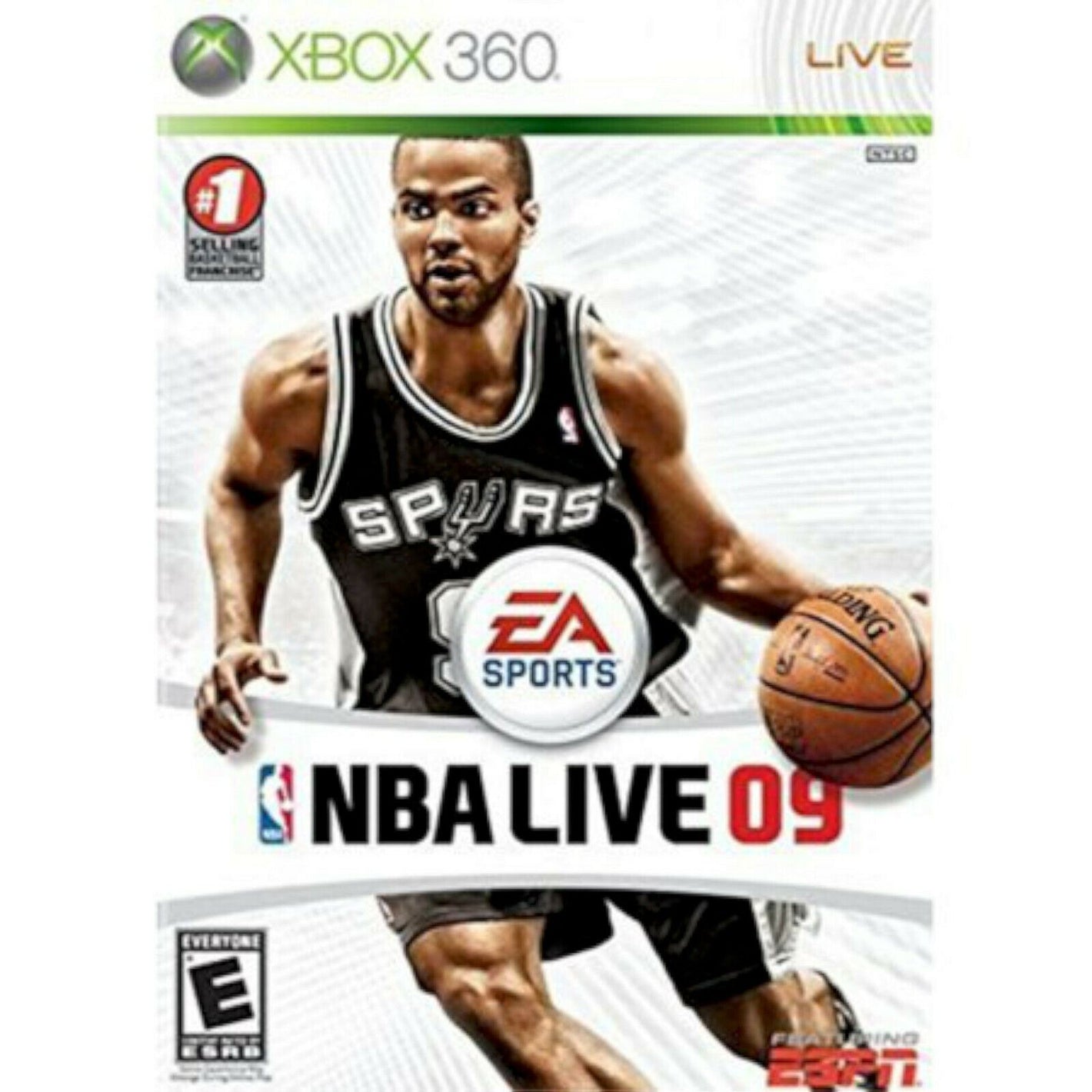 NBA Live 09 Xbox 360 Video Game KOBE BRYANT Black Mamba Basketball 2009 lakers [Used/Refurbished]