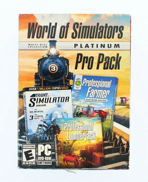 NEW World Of Simulators Platinum Pro Pack PC Video Game DVD-ROM Software sim